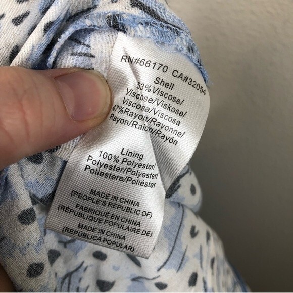 Anthropologie Hutch Jumpsuit Ditsy Daisy Floral Blue White Small - Picture 10 of 11